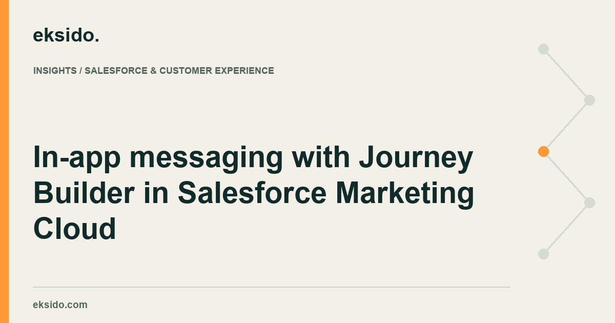 In-app messaging with Journey Builder in Salesforce Marketing Cloud