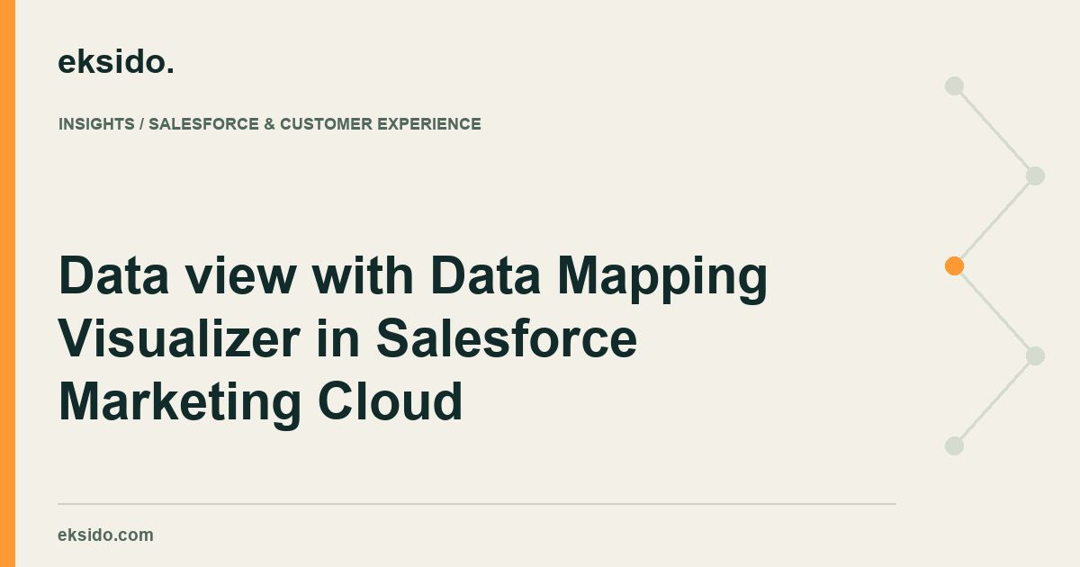 Data view with Data Mapping Visualizer in Salesforce Marketing Cloud