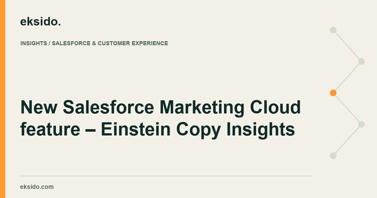 New Salesforce Marketing Cloud feature – Einstein Copy Insights