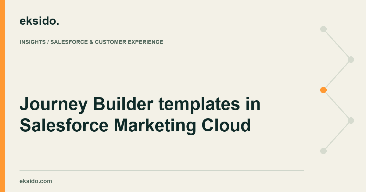 Journey Builder templates in Salesforce Marketing Cloud
